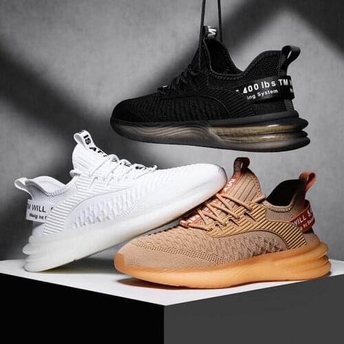 2020 Hot Sale Four Seasons Running Shoes Men Lace-up Athletic Trainers Zapatilla de hombre Sports Shoes Outdoor Walking Sneakers