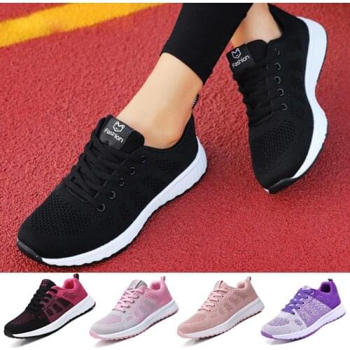 Summer Breathable Sport Sneakers Woman Running Shoes for Women Sports Tennis for Women Black Runners Footwear Athletic GMB-1612
