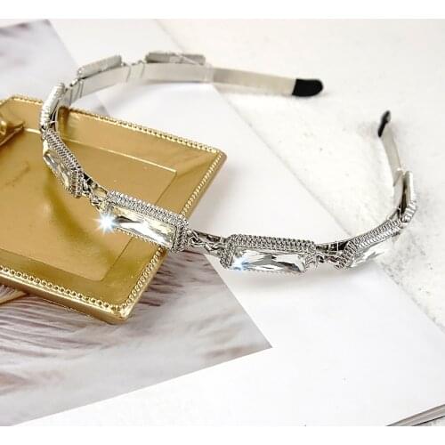 Alloy Crystal Rhinestone Hairbands For Women Hair Accessories Hairband for Girls Flower Crown Headbands For Women