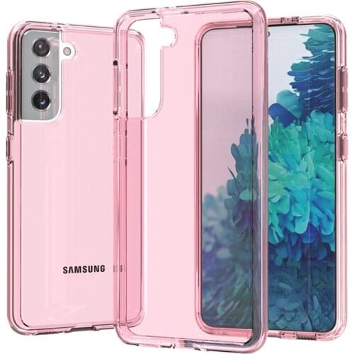 Original Luxury Clear Shockproof Protective Phone Case For Samsung S21 Ultra S20 Plus Note 20 Glitter Phone Cover Accessories