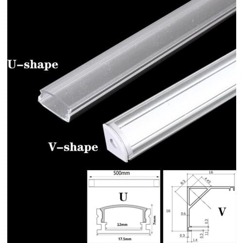 1-30pcs/Lot perfil aluminio led Corner Aluminium Profile Channel Holder for LED Strip Light Bar Cabinet Lamp Kitchen Closet