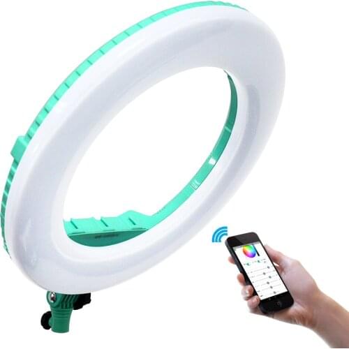Yidoblo AX-480DII Bluetooth APP Control Bio-color Ring Lamp 2800K-9900K Digital display 18" 240 Pcs LED Ring Light LED Lamp