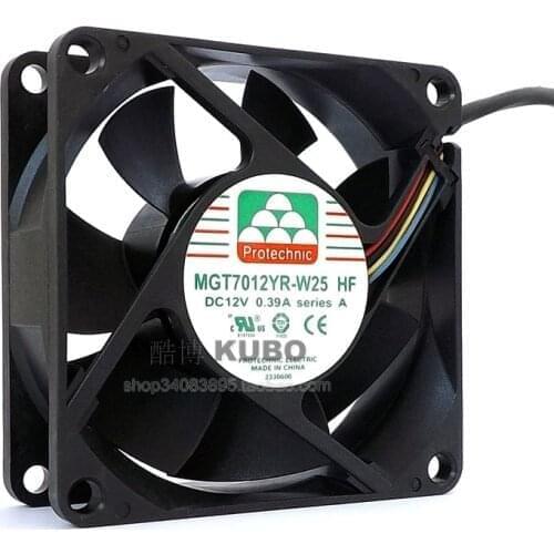 Protechnic MGT7012YR-W25 7025 70MM 70*70*25MM Fan Comptuter CPU Cooling fan 12V 0.39A with 4pin