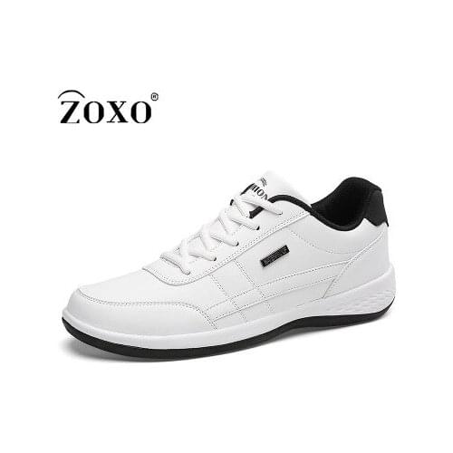 ZOXO 2021 Mens Fashion Casual Shoes Lace Up Comfortable Sports Vulcanized High Quality Sneakers Running Plus Size 39-48