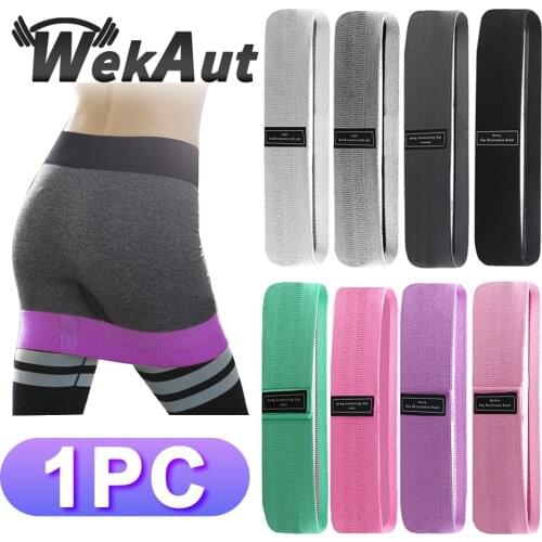 1 PC Fitness Hip Loop Elastic Resistance Band Anti-slip Squats Booty Band Strength Workout Braided Yoga Training Rubber Expander