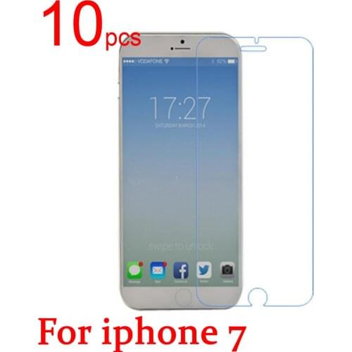 10pcs Ultra Clear Glossy/Matte/Nano Anti-Explosion LCD Screen Protector Cover Film for Iphone 6 6S 7 Plus Protective Film +Cloth