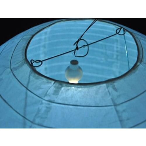 100 pcs/lot LED White decorative paper lanterns light hang floralyte lights for wedding party decorations