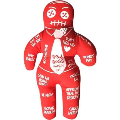 20cm Boss Voodoo Doll Plush Toy Stuffed Doll Funny Figure Toys