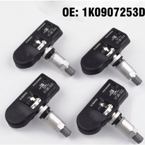 4PCS Car TPMS Tire Pressure Monitoring Sensor 1K0907255C For Audi A3 A4 2009-2013, A5 2008-2013, TT 2008-2013