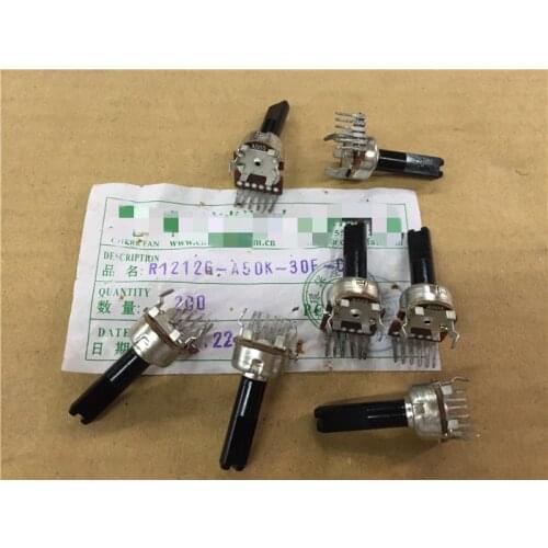5pcs/lot Stock for CF RK1212G Vertical double potentiometer A503 A50K handle length 20MMF In Stock