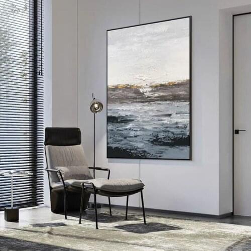 Abstract Landscape Canvas Oil Painting Art Exhibition Hall Wall Art Handmade Bedroom Living Room Home Decoration As Gift