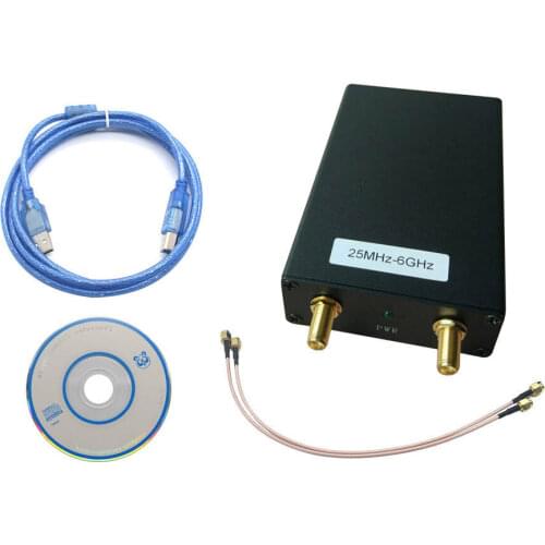 Free shipping 25MHz-6GHz signal generator signal source spectrum analyzer can connect tracking generator MIN step:1K/1K/5K