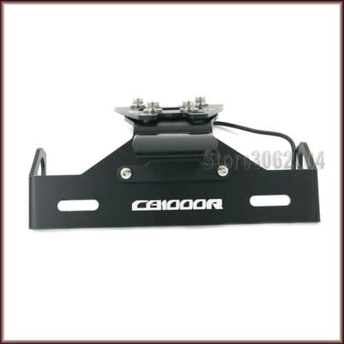 For HONDA CB1000R CB 1000R 2010-2015 14 Motorcycle Tail Tidy Fender Eliminator Registration License Plate Holder with LED Light