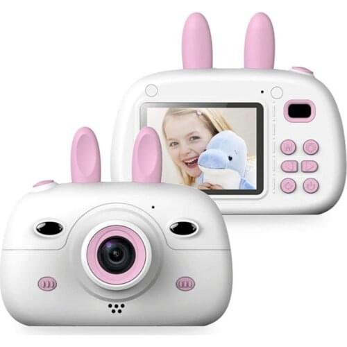 Kids Camera Digital Camera1080P HD Screen With 18MP Selfie Childrens Camera Flash 2.4 Inch IPS Record Video Toy Birthday Gift