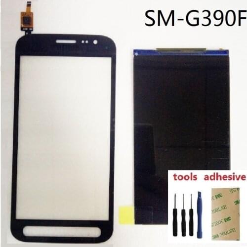 For Samsung Galaxy Xcover 4 SM-G390F G390 LCD Display Screen Monitor Touch digitizer Sensor + Adhesive + kits