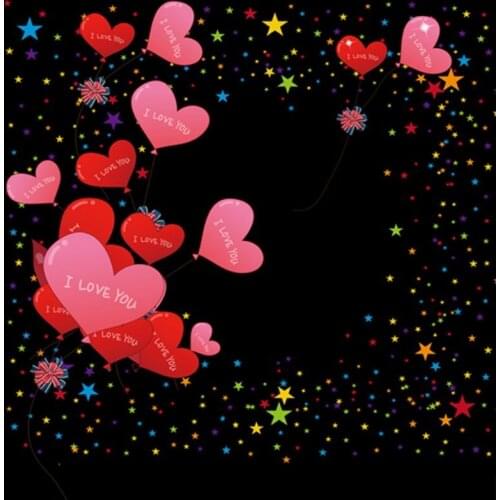 5x7ft Heart I Love You Photography Backdrops Photo Props Studio Background