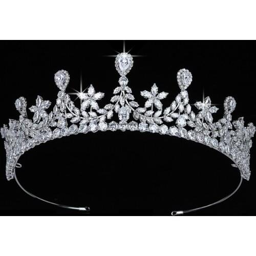 Crown HADIYANA Star Shapes Design Women Wedding Party Hair Jewelry Fashion Party Hair Accessories Shiny Zircon BC5685 Corona