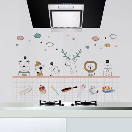 60*90Cm Kitchen Oil-Proof Wall Stickers High Temperature Waterproof Countertop Tile Cabinet Refurbished Wallpaper Decoration