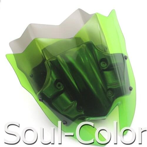 Motorcycle Sports Viser VIsor WindScreen Windshield Double Bubble Fits For Kawasaki Z900 2017 2018