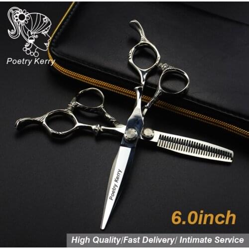 6 inch "Professional hair Barber scissors set straight scissors and Thinning Scissors hair care & styling