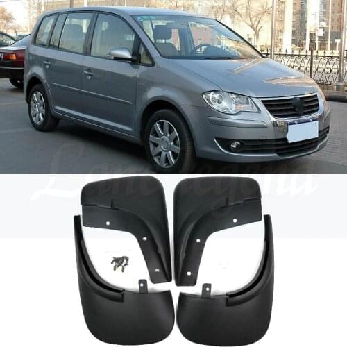 Front Rear Car Mud Flaps For VW Touran Caddy 2004-2010 Mudflaps Splash Guards Mud Flap Mudguards Fender 2009 2008 2007 2006 2005