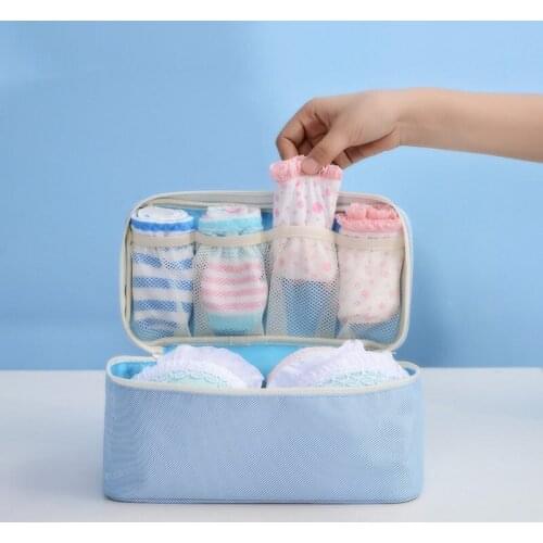 Portable Bra Underwear Storage Bag Waterproof Travel Socks Cosmetics Drawer Organizer Wardrobe Closet Clothes Pouch U3