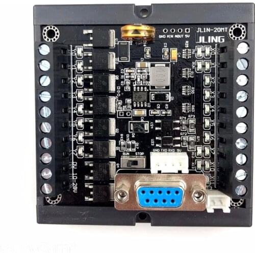PLC FX1N-20MT rail mounting with the same point volume plc programmable logic controller Input 12 points output 8 points