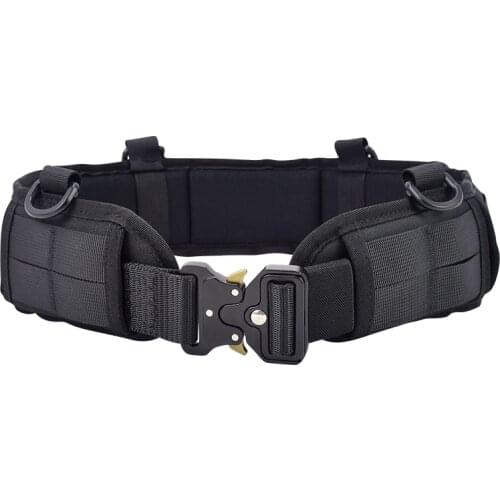Tactical Molle Belt Set Adjustable Waist Support Band Outdoor Military Paintball Combat Hunting CS Nylon Waistband Airsoft Belts