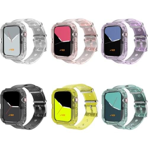 Strap+Case Set for Apple Watch Band 44mm 40mm iWatch band 42mm 38mm Silicone Bumper+Bracelet for Apple Watch series 4 3 5 SE 6