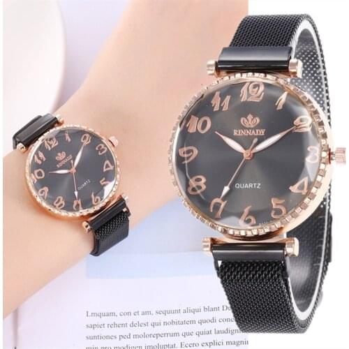 Luxury Watches for Women Rose Gold Milan Mesh Magnet Buckle Quartz Ladies Wrist Watch Women Wristwatch Clock Reloj Mujer 2019