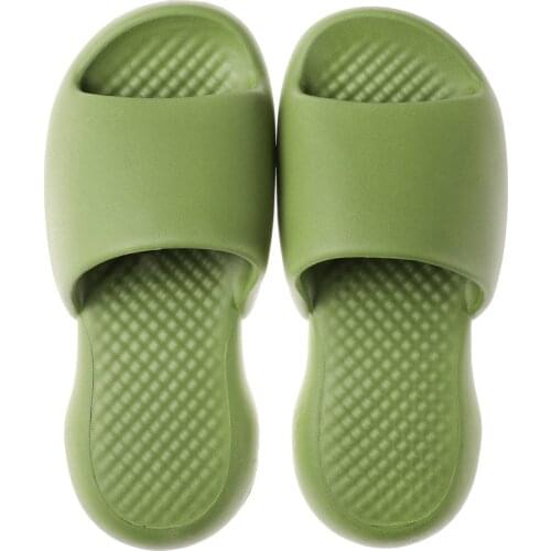 Women Thick Platform Slippers Summer Beach Eva Soft Sole Slide Sandals Leisure Men Ladies Indoor Bathroom Anti-slip Shoes