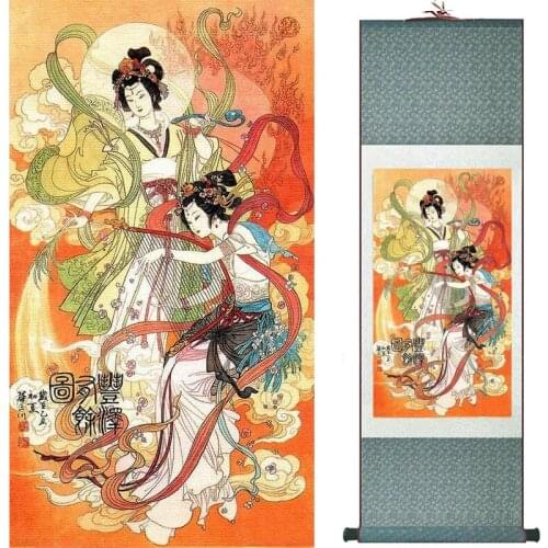 Traditional Chinese art painting Silk scroll painting Chinese wash painting Chinese wash painting 20190730007