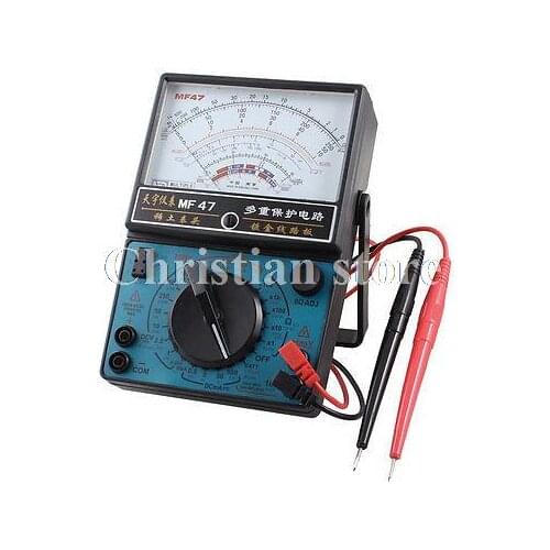 Volt Amp Ohm Meter Voltmeter Ammeter Multimeter Meter w Probe Leads