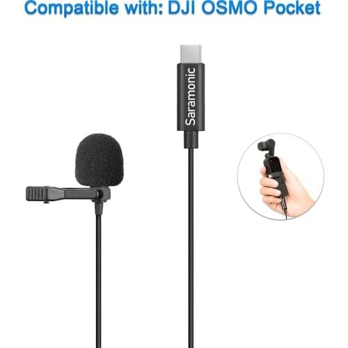 Saramonic LavMicro U3-OP omnidirectional Lavalier Microphone with Type-C Connector for DJI OSMO™ Pocket