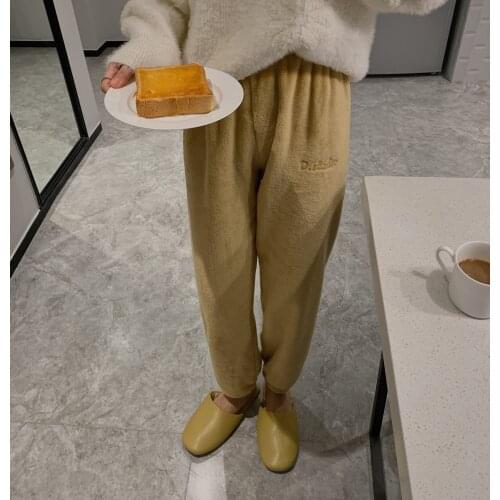 2020 Winter Women Gym Sweatpants Workout Fleece Trousers Solid Thick Warm Winter Female Sport Pants Running Pantalones Mujer