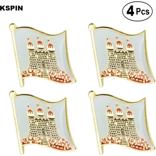 Flag Lapel Pin Flag badge Brooch Pins Badges 4pcs
