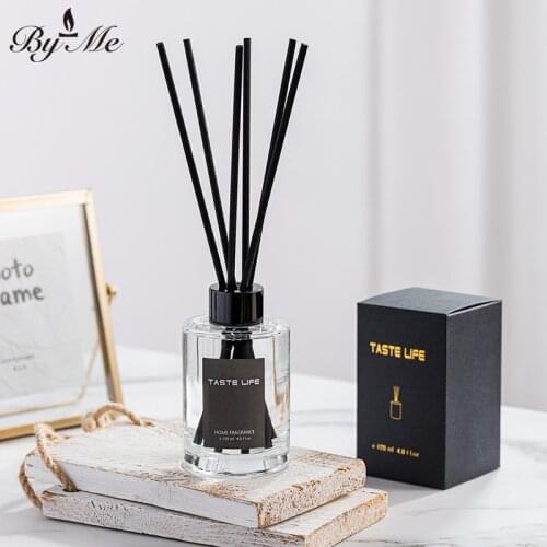 120ml No Fire Aromatherapy Essential Oil Hotel Home Air Freshener Toilet Deodorant Aroma Reed Diffuser Juicy Peach Chamomile
