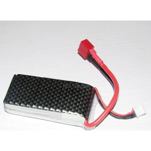 7.4V/2S 1300mAh 20C LiPo battery T-plug Burst 40C RC model airplane helicopter Lipolymer power