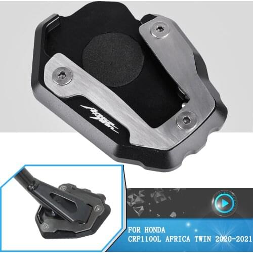 Motorcycles Accessories Kickstand Foot Side Stand Extension Pad Plate Bracket For Honda CRF1100L Africa Twin CRF 1000L 2020 2021