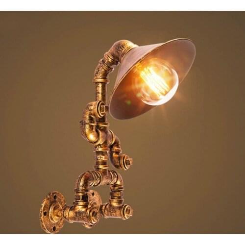 American retro water pipe wall lamp loft industrial wall lamp creative personality restaurant bar wall lamp WF1227224