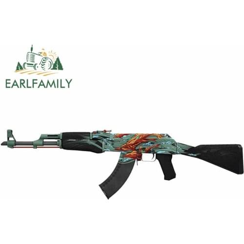EARLFAMILY 13cm x 3.8cm For AK-47 Car Assessoires Stickers Cartoon DIY Decal Personality Bumper Windows Waterproof Sunscreen
