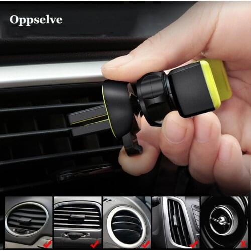 Car Air Vent Clip Mount Smartphone Support Stand Mini Cell Phone Holder Universal Portable Mount Stand for Samsung Xiaomi Huawei