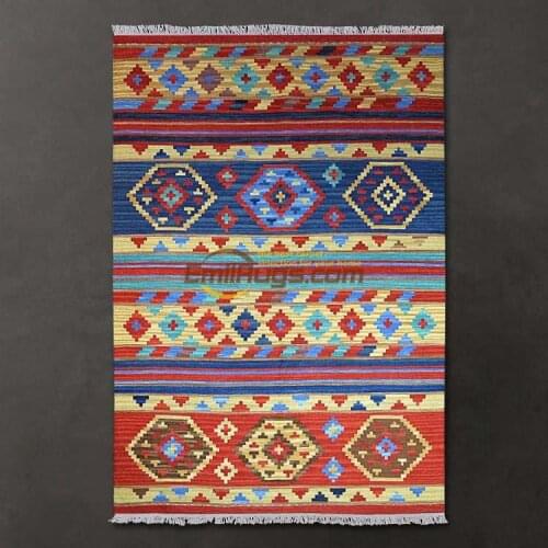 Bohemian Eastern Mediterranean style/jilimu/KILIM carpet Nordic expression with 125CM*185CM gc137-22yg4