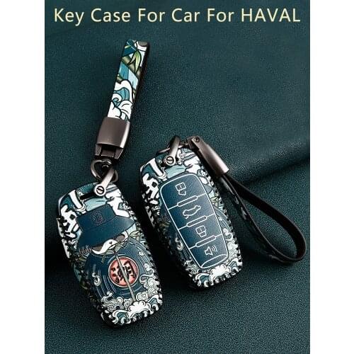 Car Key Cover for Great Wall HAVAL Hover H1 H2 H4 H6 H7 H8 H9 GMW 2015 C50 F5 F7 F7X H2S Case Chain Auto Accessories