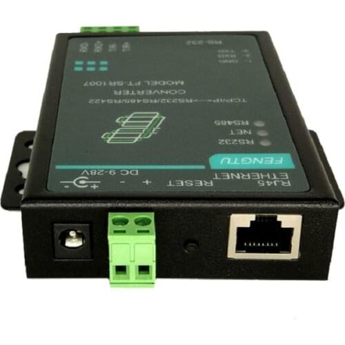 Intelligent 2-way serial port server RS232 / 485 / 422 to Ethernet Serial port to RJ45 2-way 2-port
