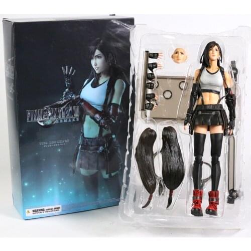 Kai Final Fantasy Vii Tifa Lockhart PVC Action Figure Collectible Model Toy 10" 25cm