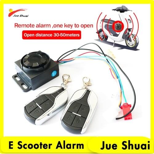 Anti-theft Alarm 48V 60V 72V for electric bicycle electric scooter motorcycle Remote Control lock for electric motorcycles