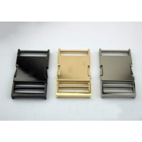 2pcs 19/25/32/38mm Metal Side Release Buckles Schoolbag Webbing Strap Adjustive Release Buckle Clasp For Bag DIY Accessories