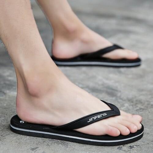 Summer New Large-Size Flip Flops Mens Non-Slip Sandals And Slippers Personality Outer Wear Trend Outdoor Beach Soft Mens Shoes