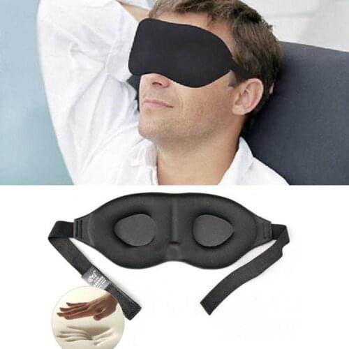 Natural 3D Rest Eye Mask Eyeshade Memory Foam Padded Shade Cover Blindfold Sponge Eyeshade for Health Care to Shield The Light